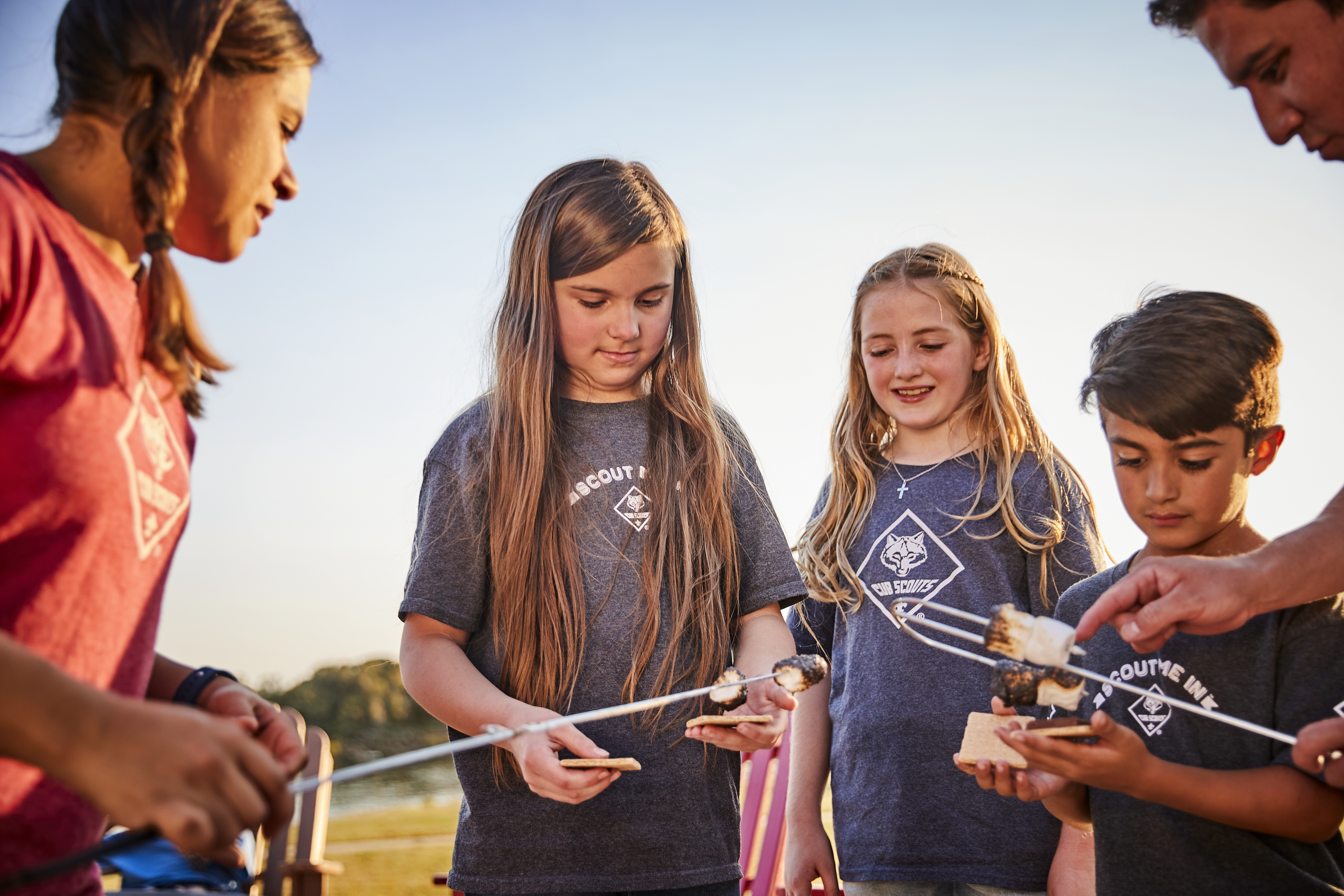 S'mores at a Scout activity
